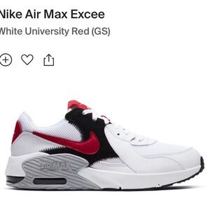 Nike Air Max Excee
White University Red (GS)